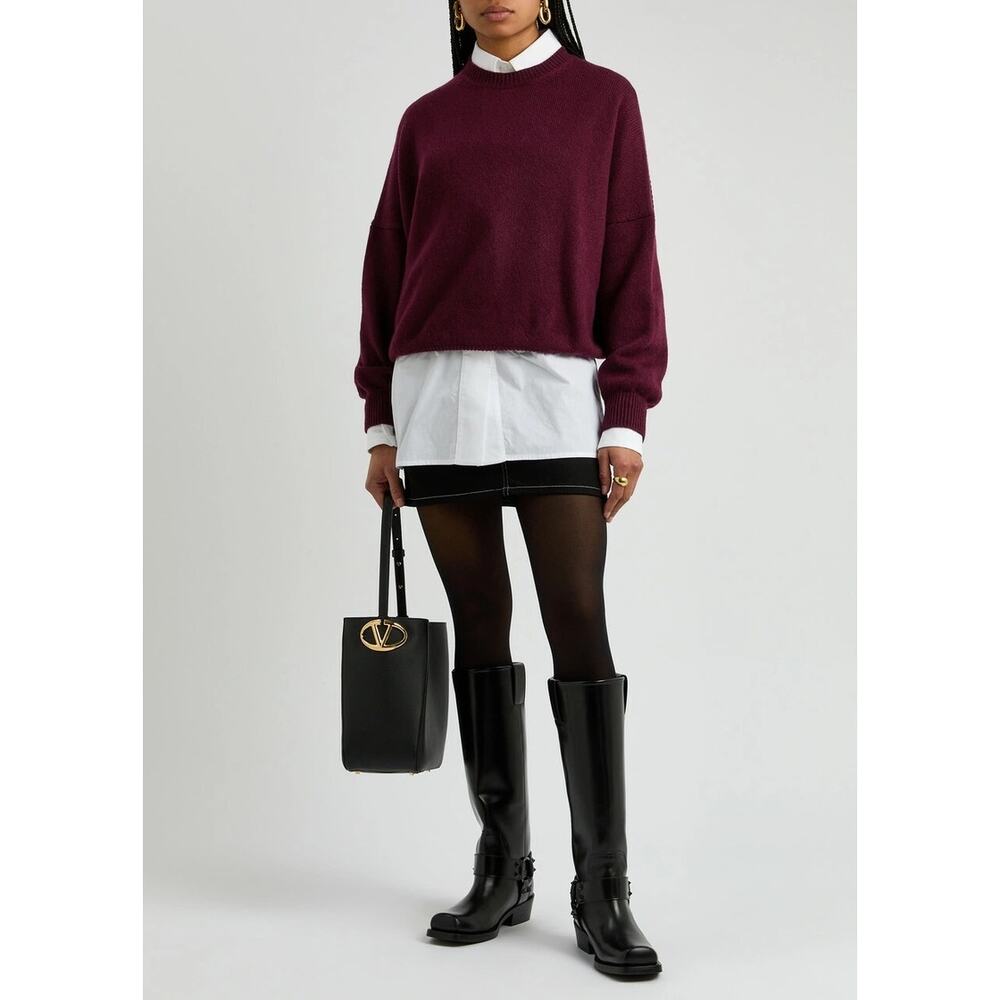 Valentino Rockstud Iconic black leather moto boot — a stunning luxury statement! - Picture 3 of 12